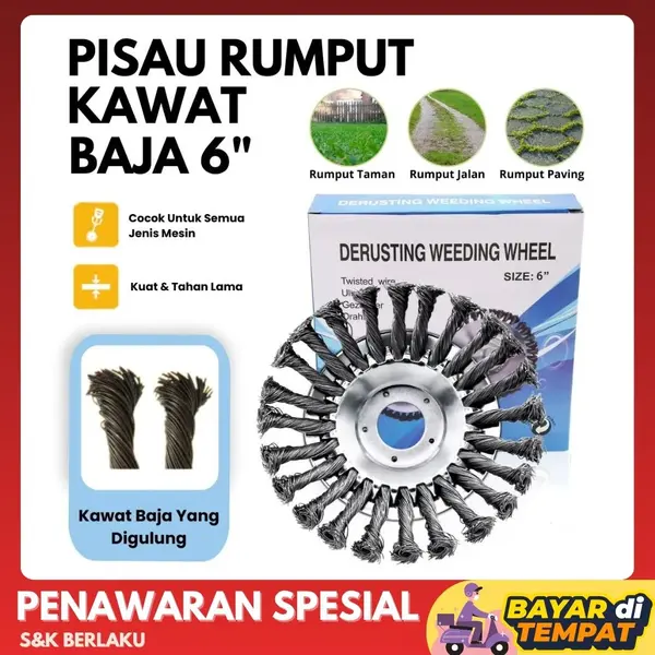 Kepala Sikat Pemotong Rumput