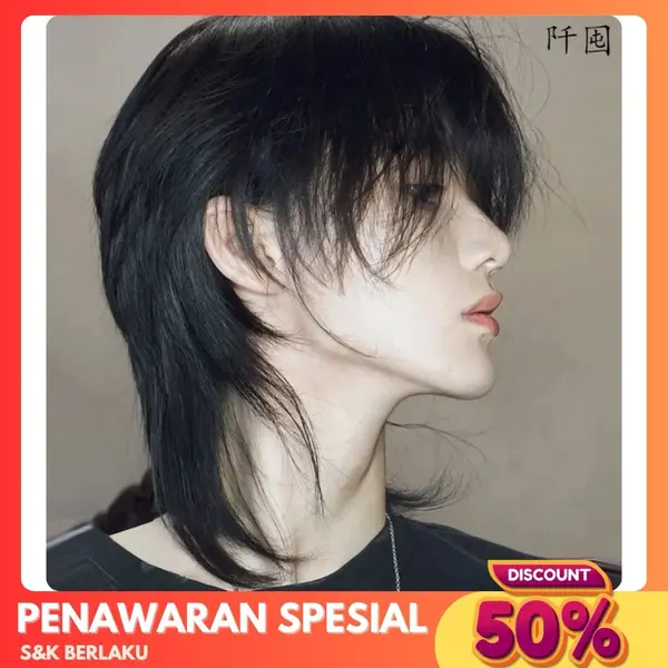 Wig Pria Mullet